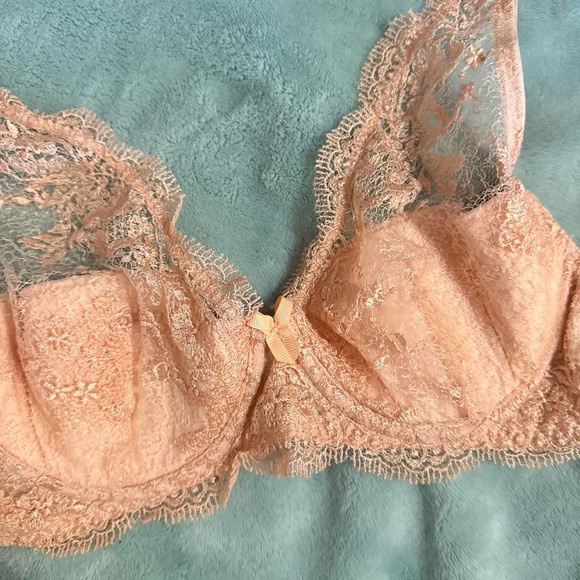 💜Pink Lace Balconette Bra - Picture 6 of 8